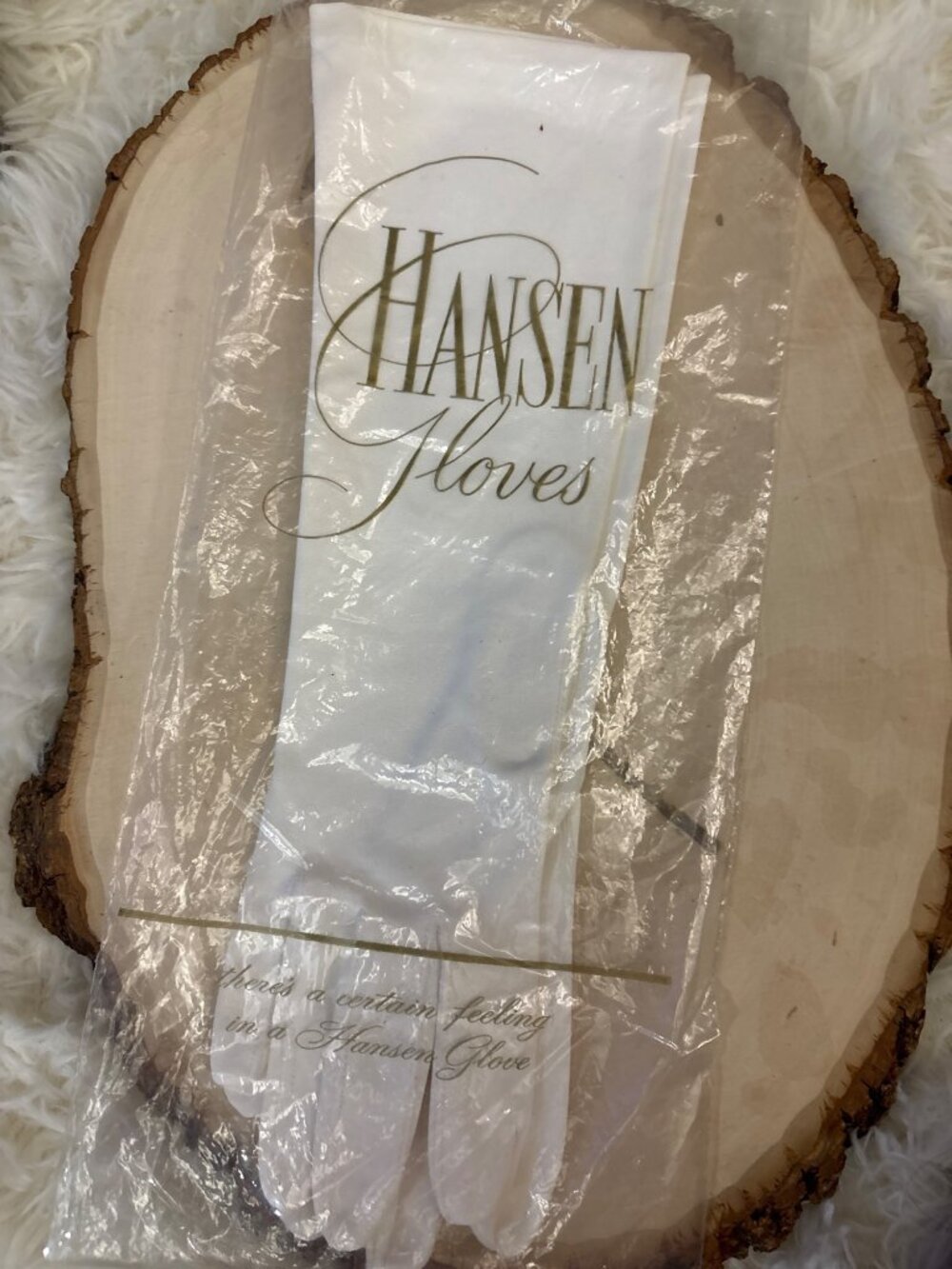 Hansen Gloves White Formal Long Evening Gloves Vintage Size M